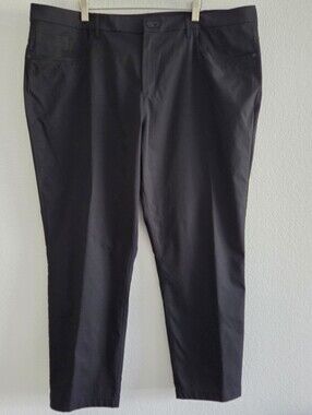 Public Rec Men Black Trouser Pant Size 44x30 5 Pocket Performance Office Stretch